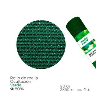 Malla de Ocultación EDM 75804 75804 Verde Polipropileno 80 % 2 x 50 m