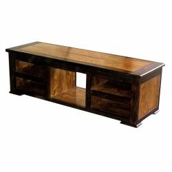 Tv-meubel DKD Home Decor 140 x 45 x 45 cm Donkerbruin Acacia