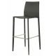 Lot de 2 Chaises de Bar Simili-Cuir Gris KosyForm