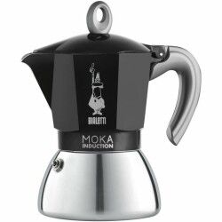 Cafetera Italiana Beurer BIALETTI NEW MOKA 6 Tazas Negro Metal Aluminio