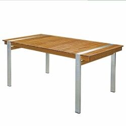 Esstisch Norah 220 x 100 x 74 cm Holz Edelstahl