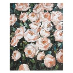 Olieverfschilderij Roses Dennenhout (80 X 4 x 100 cm)