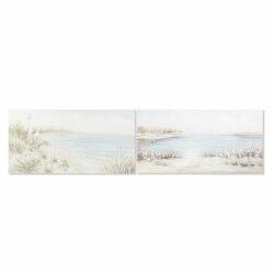 Cadre DKD Home Decor 140 x 3,7 x 70 cm Plage méditerranéen (2 Unités)