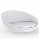 Ulm daybed round shell Vondom white Silvertex 210x200xH97