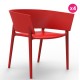 Set von 4 Stühlen Vondom Design Africa Red