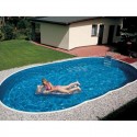 Piscina ovale Azuro Luxe PoolMarina freestanding o sepolto 7.3x3.7x1.2