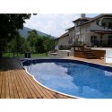 Piscina Oval Azuro Luxury PoolMarina Freestanding ou Enterrado 9.1x4.6x1.2