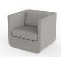 Lounge armchair Ulm Vondom taupe