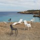 Lot de 4 Tables basses Vondom Ibiza blanc Milos