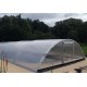 Aluminium en polycarbonaat zwembadoverkapping 394x854x140 Abrilios