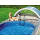 Poolüberdachung aus Aluminium und Polycarbonat 514x1066x178 Abrilios