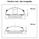 Cubierta de piscina de aluminio y policarbonato antracita 430x854x84 Abrilios