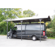 Carport Wohnmobil L7,60xH3,60m aus Aluminium und Habrita Polycarbonat