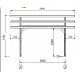 Cochera de madera 18m2 con techo Habrita