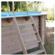 Pool Holz Ubbink Azura 400x750 H130 Liner Beige