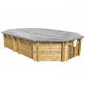 Winter cover elongated octagonal wooden pools OCTO Plus 840 BWT myPOOL