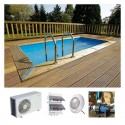 Piscina Madera Ubbink Urban Pool 250x450 H140 Liner Gris