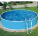 Piscina Azuro Round Graphite-bianco 360x120