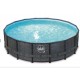 Piscine Swing Elite Ronde Design rotin 427x107