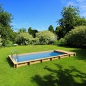 Urban Pool Procopi Holz 600 x 250 x H 133 Automatische Abdeckung