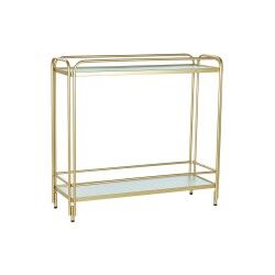 Mueble Camarera DKD Home Decor Dorado Metal Cristal 80 x 28 x 81 cm