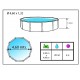 GRE Oval Pool White Fiji 500×300x120 with sand filter