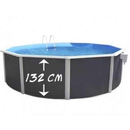 GRE Oval Pool White Fiji 500×300x120 with sand filter