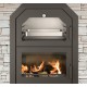 Ferlux Wood Stove with Forno 60 Built-in Oven16kW with glass