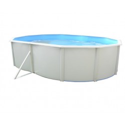 Piscina fuori terra TOI Mallorca ovale 550x366xH120 con kit completo Bianco