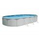 Piscina fuori terra TOI Mallorca ovale 730x366xH120 con kit completo Bianco