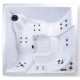 Square NetSpa Wave 5-Sitzer-Whirlpool aus Acryl