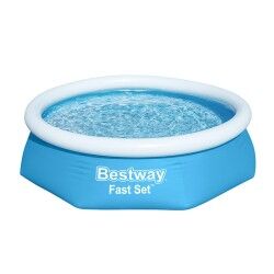 Bestway Aufblasbarer Pool Erwachsene Ring mit Filter 244x61 cm Garten 57450