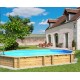 Piscina ottagonale in legno Weva 840x489xh146 BWT myPOOL