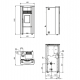 Extraflame Giusy Evo 2.0 7kW Stufa a Pellet Ventilata Borgogna