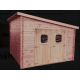 Wooden Log Garden Shed 28mm Danube Habrita 10m2