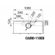 Bronpi Cairo 110-D Inserto de madera de 2 paneles lado izquierdo Vision 15kW