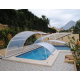 Low Pool Enclosure Lanzarote Removable Enclosure 12x4.7m