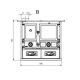 Stufa a legna La Nordica Rosa Sinistra Reverse 9kW pietra naturale