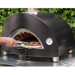 Pizzaofen Moderno 1 Alfa Forni Hybrid Anthrazit Grau