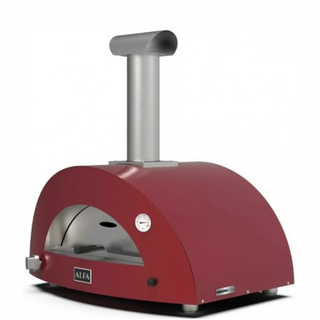 Moderno 1 Alfa Forni Hybrid Pizzaofen Antik Rot