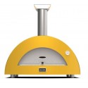 Moderno 3 Alfa Forni Pizzaofen mit Feuer Gelbes Holz