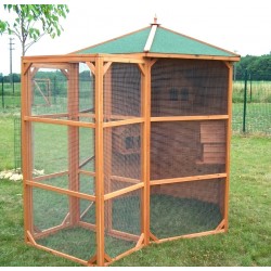 Habrita Wooden Garden Aviary 4.5m2 large size