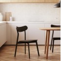 Set van 4 Bruine massief houten stoelen met VeryForma houten poten