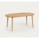 Table Ronde Extensible 90 à 170x90 bois chêne Quio VeryForma