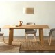 Extendable Rectangle Table 200 to 250x95 Lena VeryForma Natural Wood