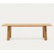 Table Rectangle Extensible 200 à 250x95 bois naturel Lena VeryForma