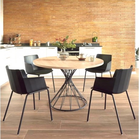 Round Table 120 Natural Wood Inu VeryForma