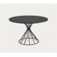 Round Table 120 Black MDF Inu VeryForma