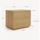 Bedside Table Oak FSC 53x44 Bali VeryForma