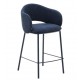 Set of 2 Aina VeryForma Blue and Metal Top Stools